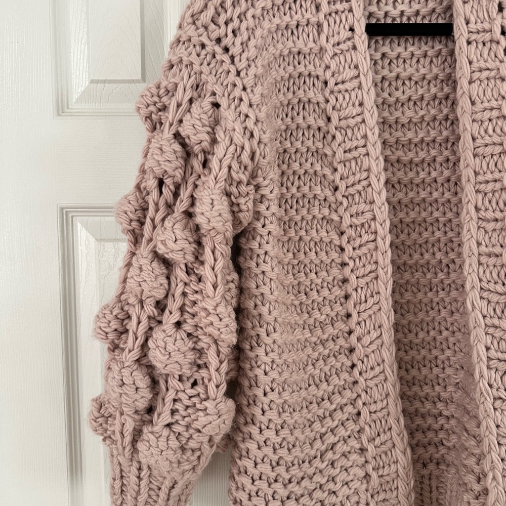 Blush Thick Knit Sweater One Size GUC - Picture 4 of 4